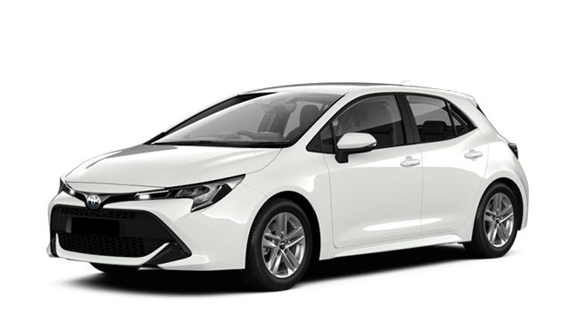 White Toyota Corolla Hatchback